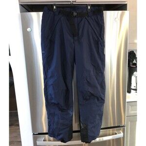 Vintage Columbia Ski Snow Pants Men’s Size XL Belted Outdoor Winter Blue Zips